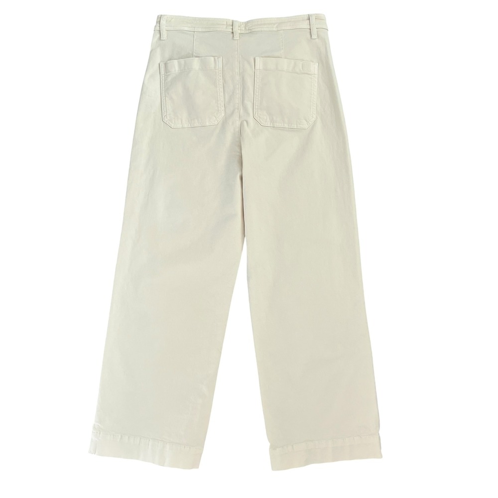 NWT Marine Layer Bridget Wide Leg Crop Pants in Papyrus Cream SZ 14 Coastal - Picture 3 of 14